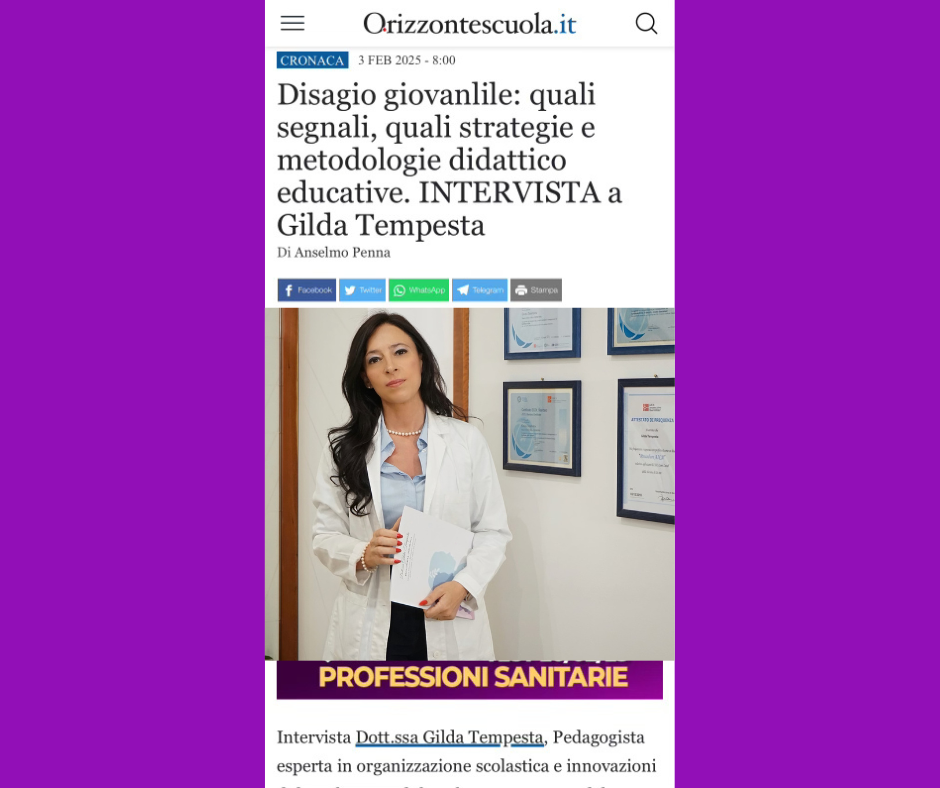 Intervista Disagio Giovanile