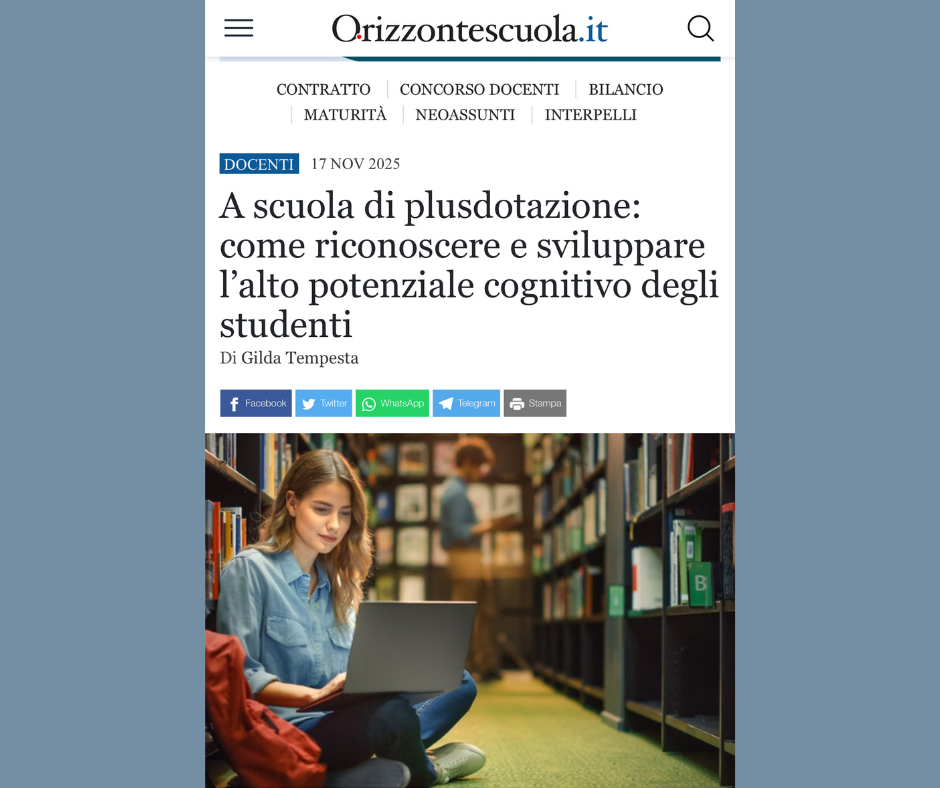 A scuola di Plusdotazione
